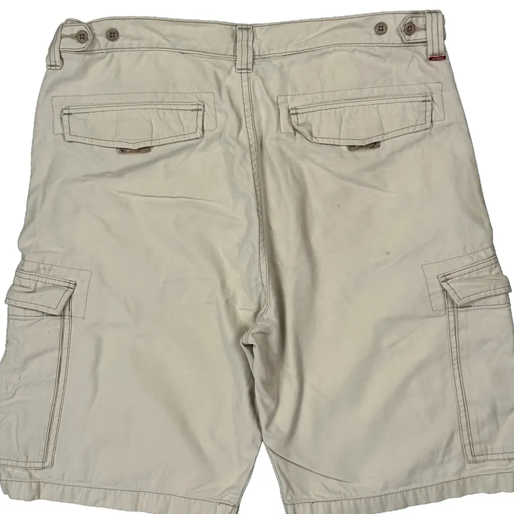 Levis Cargo Shorts - 36W 11L Beige Cotton - Image 7