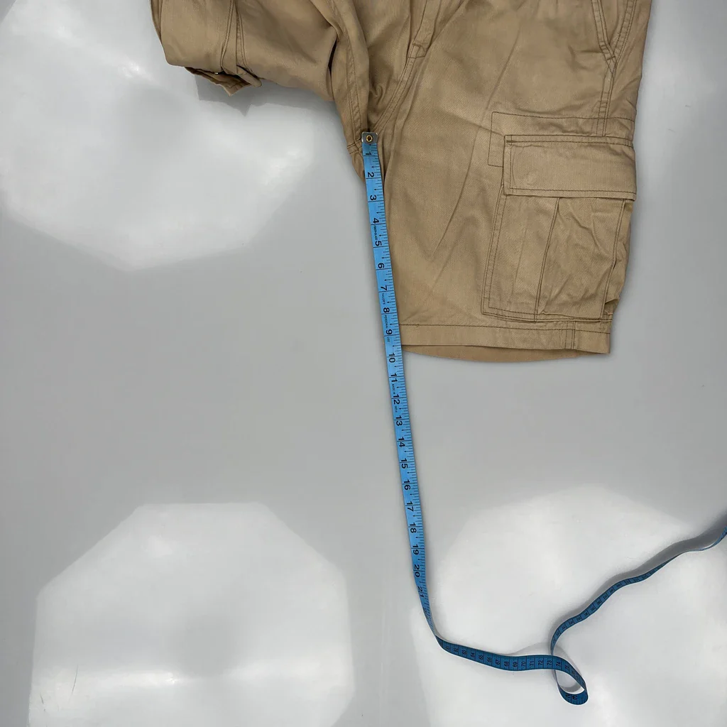 Levis Cargo Shorts - 36W 10L Beige Cotton - Image 5