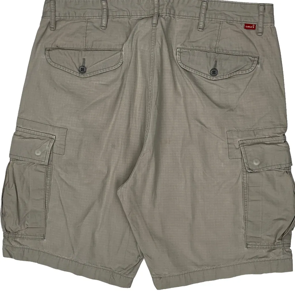 Levis Cargo Shorts - 36W 10L Beige Cotton - Image 7