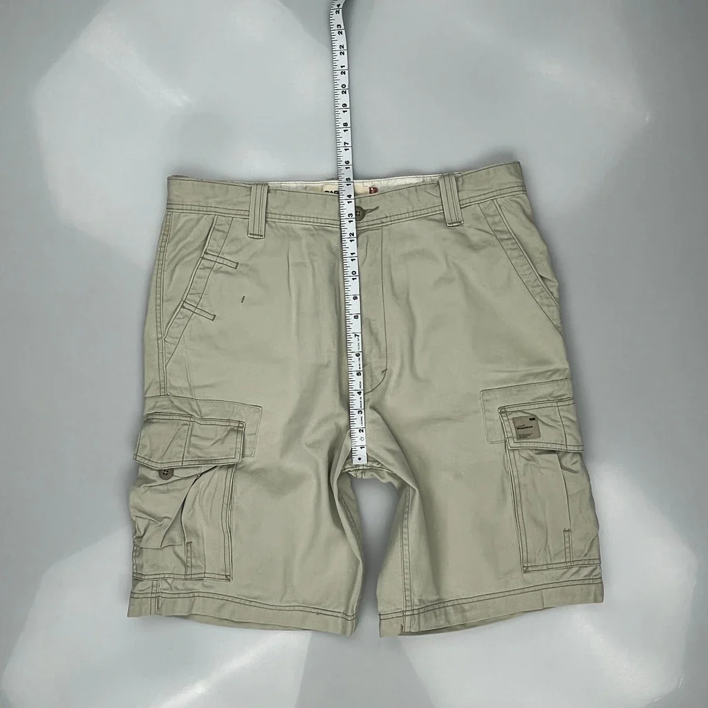 Levis Cargo Shorts - 38W 11L Beige Cotton - Image 5