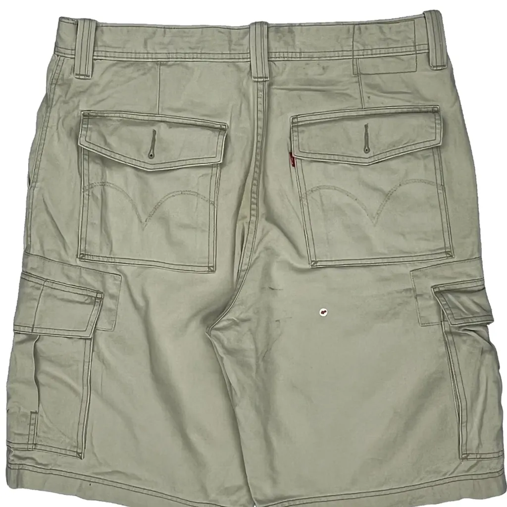 Levis Cargo Shorts - 38W 11L Beige Cotton - Image 8