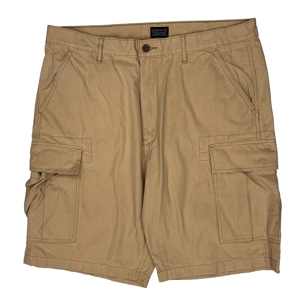 Levis Cargo Shorts - 38W 9L Beige Cotton - Image 2