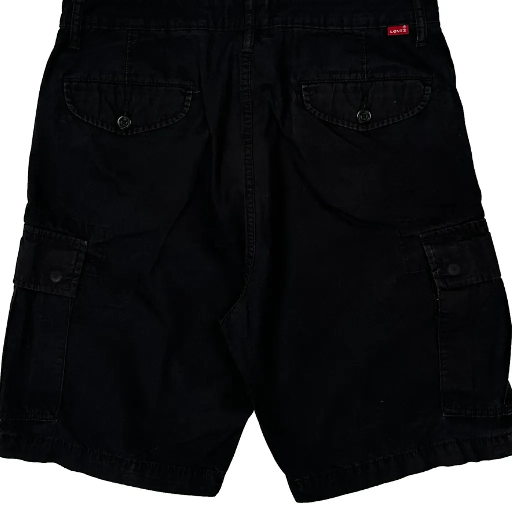 Levis Cargo Shorts - 32W 10L Black Cotton - Image 6