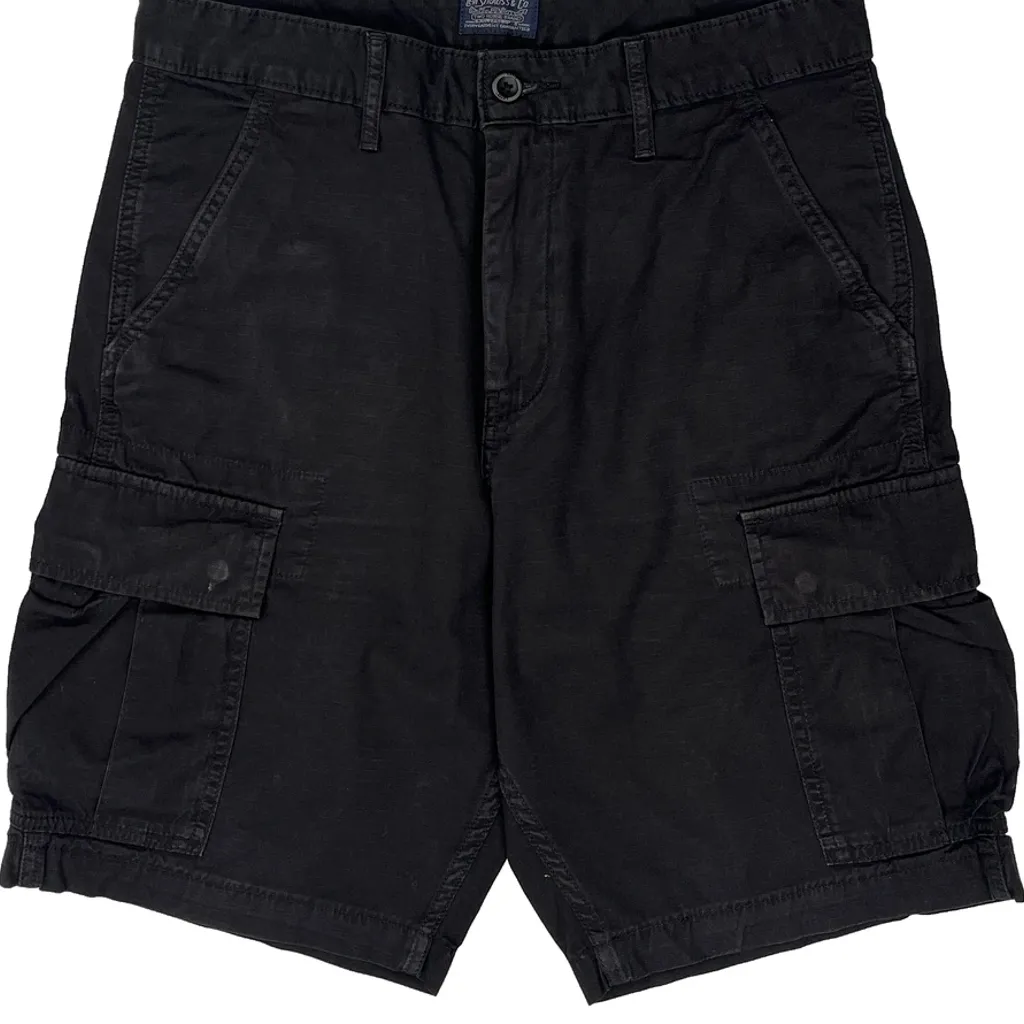 Levis Cargo Shorts - 32W 10L Black Cotton - Image 10