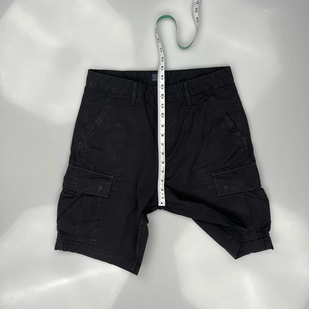 Levis Cargo Shorts - 32W 10L Black Cotton - Image 4