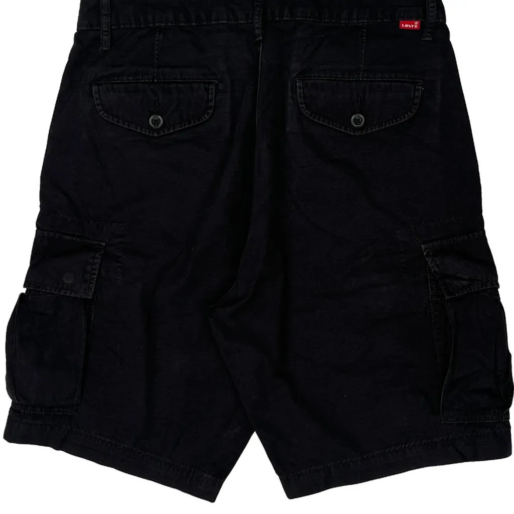 Levis Cargo Shorts - 32W 10L Black Cotton - Image 7