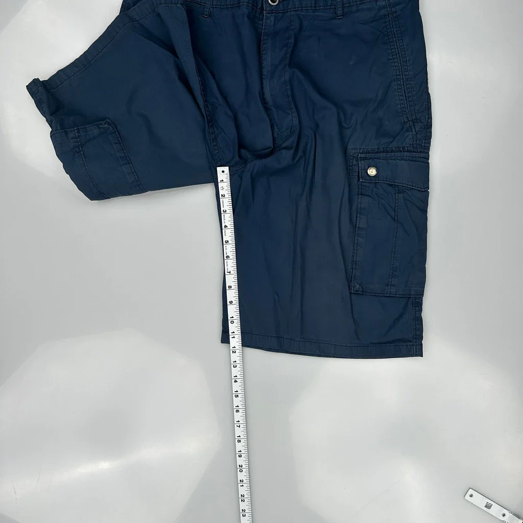 Levis Cargo Shorts - 36W 11L Blue Cotton - Image 5