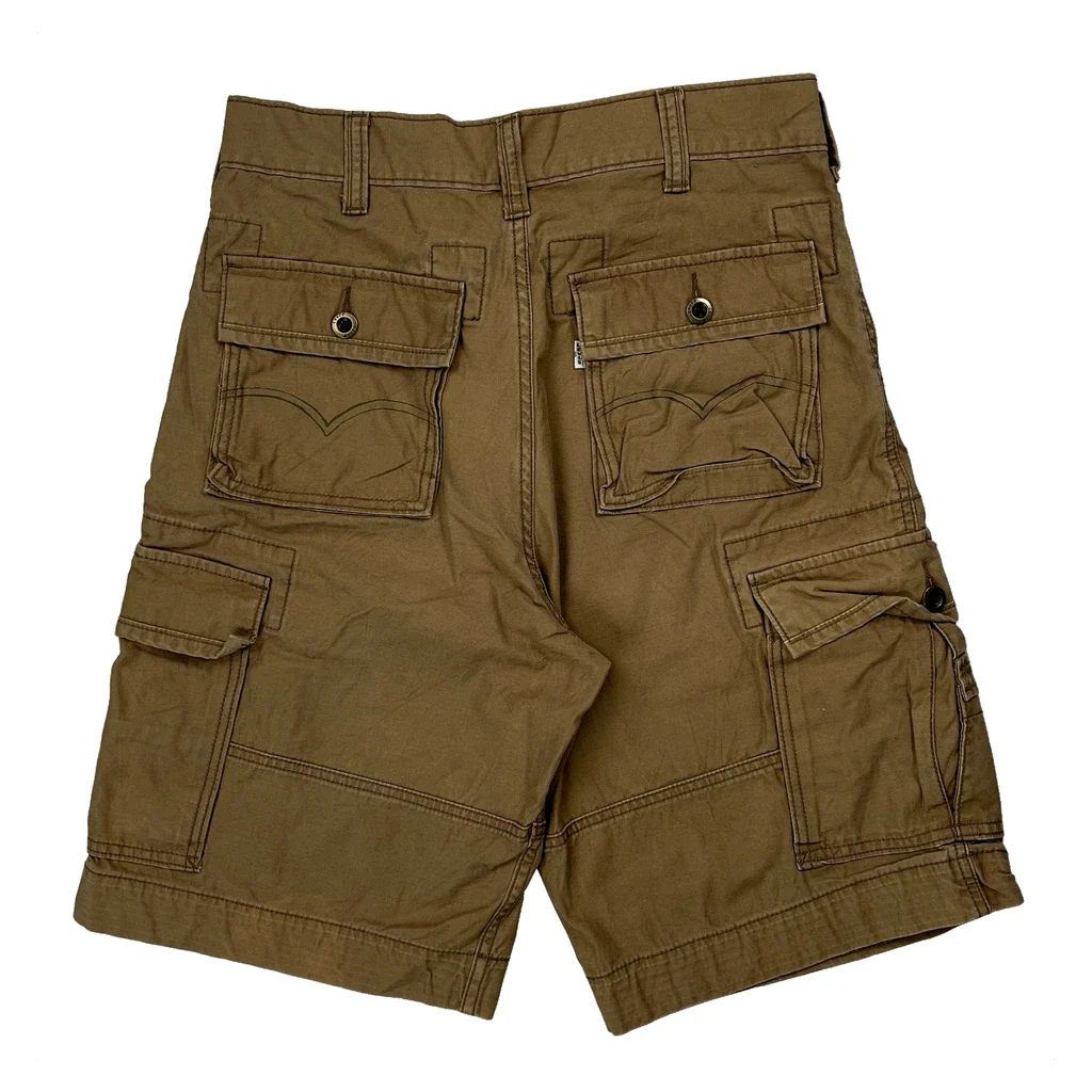 Levis Cargo Shorts - 30W 11L Brown Cotton