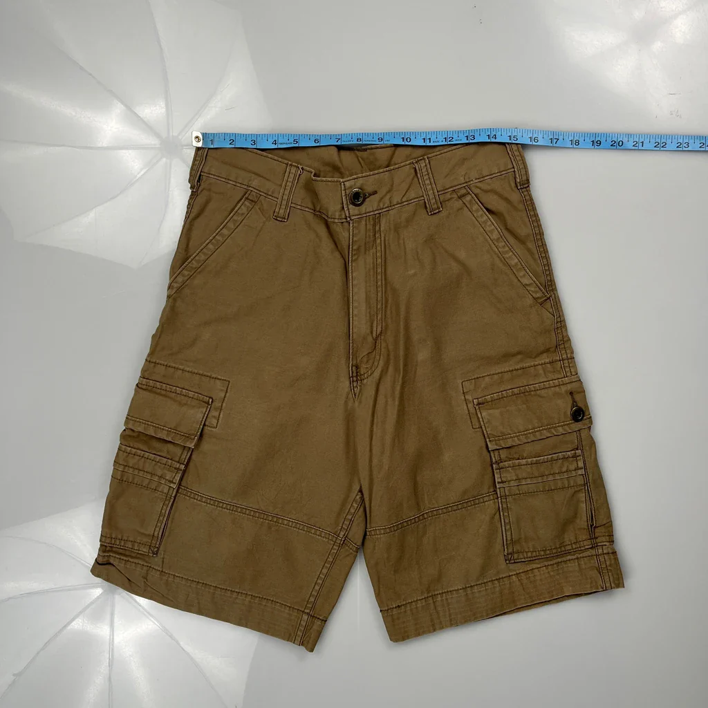 Levis Cargo Shorts - 30W 11L Brown Cotton - Image 3