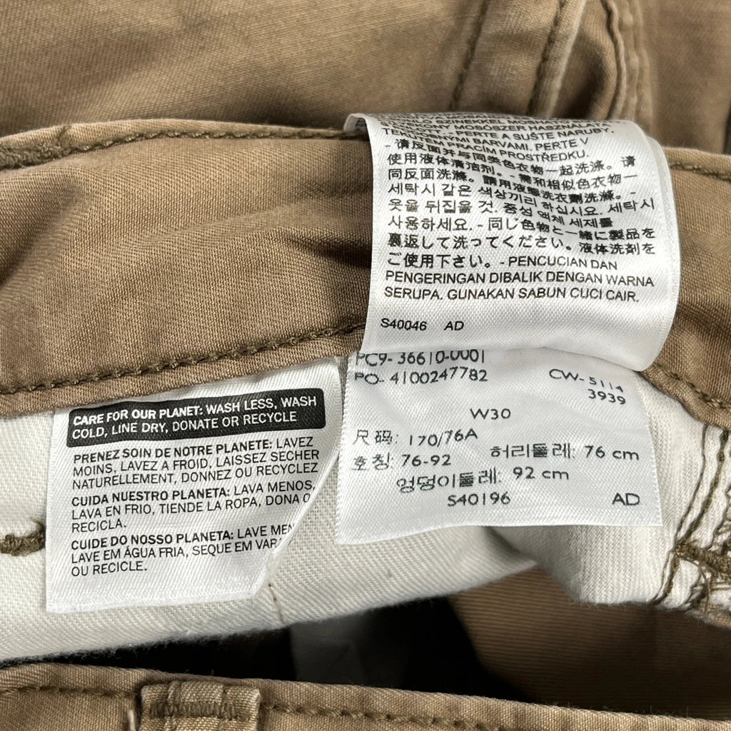 Levis Cargo Shorts - 30W 11L Brown Cotton - Image 6