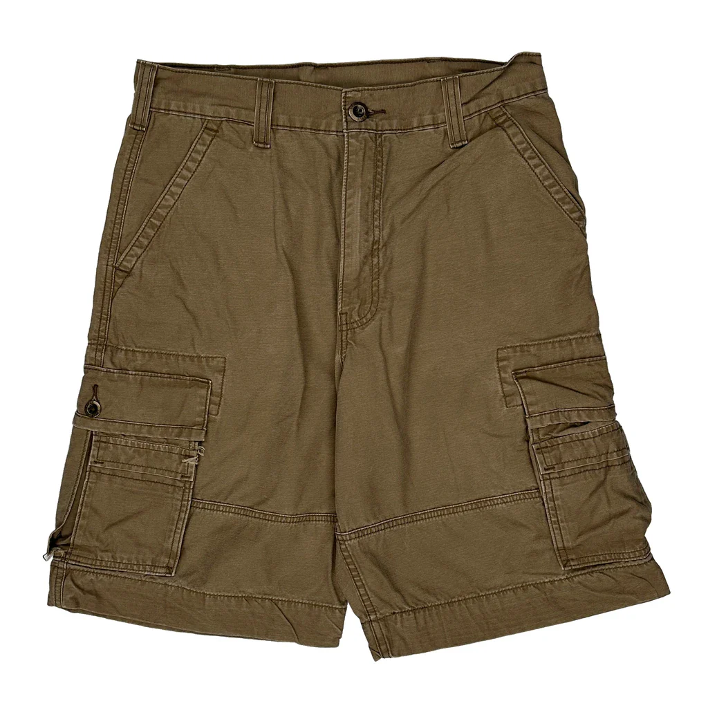 Levis Cargo Shorts - 32W 11L Brown Cotton - Image 2