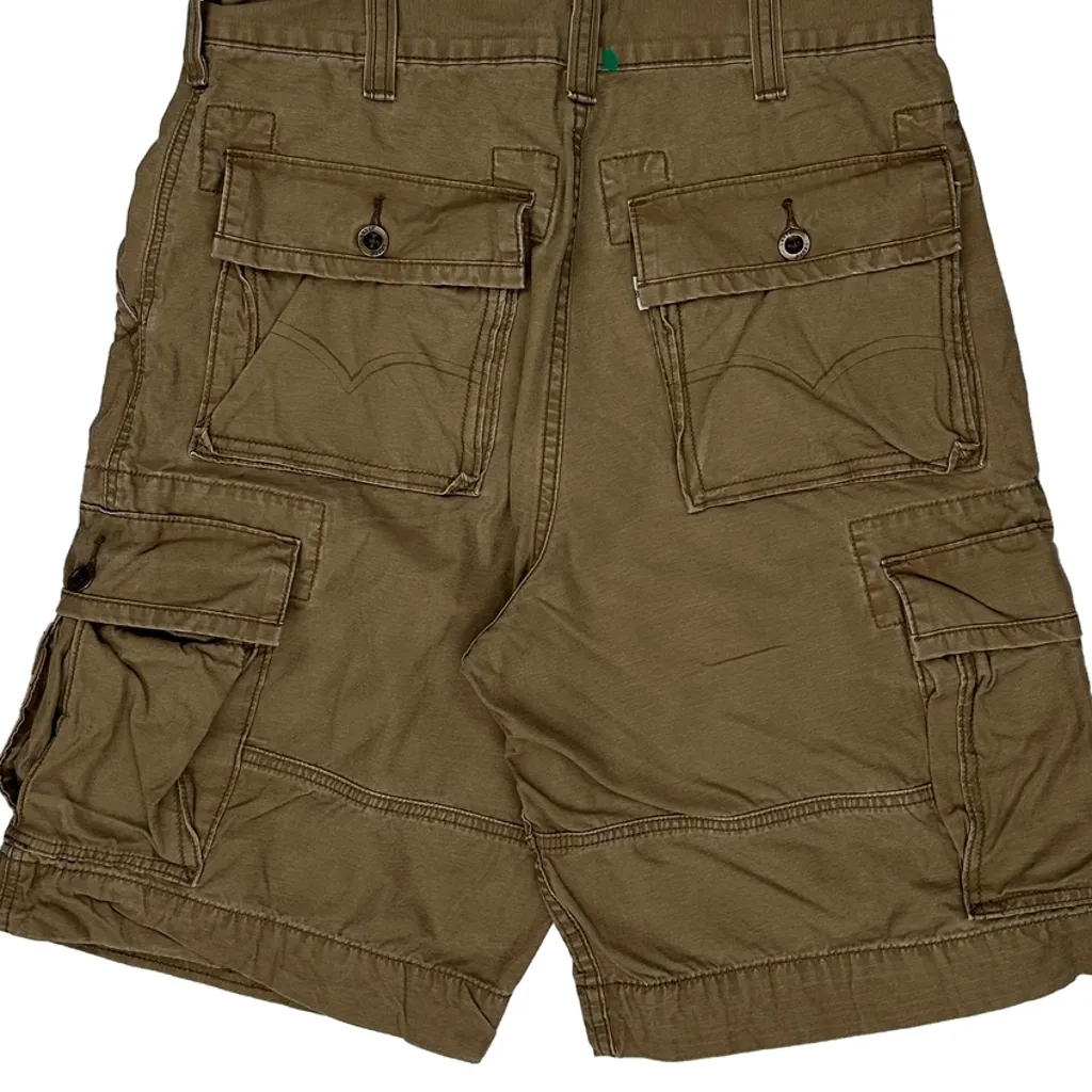 Levis Cargo Shorts - 32W 11L Brown Cotton - Image 6