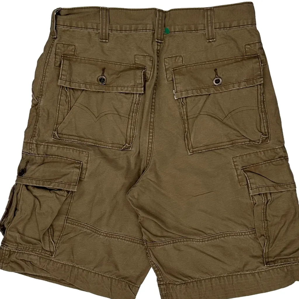 Levis Cargo Shorts - 32W 11L Brown Cotton - Image 7