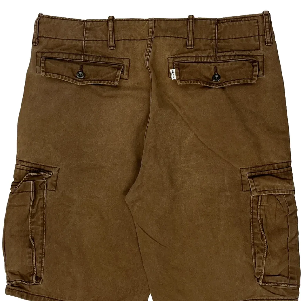 Levis Cargo Shorts - 35W 11L Brown Cotton - Image 7