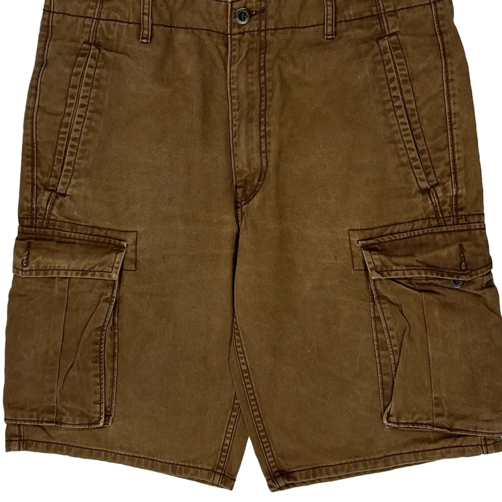 Levis Cargo Shorts - 35W 11L Brown Cotton - Image 9