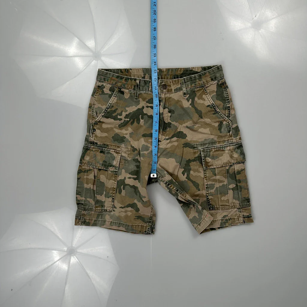 Levis Camo Cargo Shorts - 30W 11L Camo Cotton - Image 4