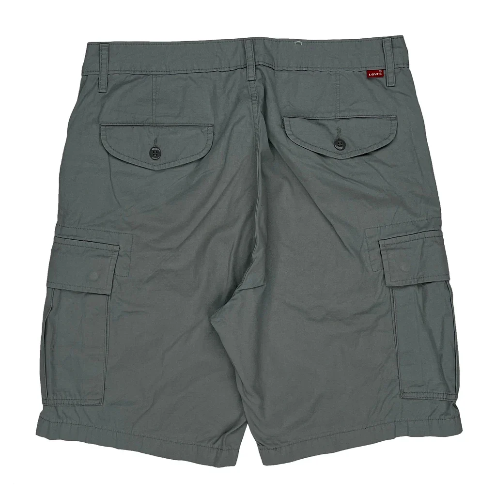 Levis Cargo Shorts - 32W 10L Grey Cotton