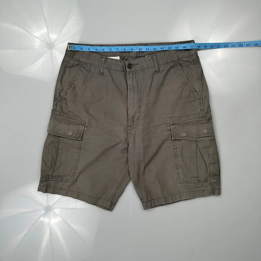 Levis Cargo Shorts - 34W 9L Grey Cotton - Image 3