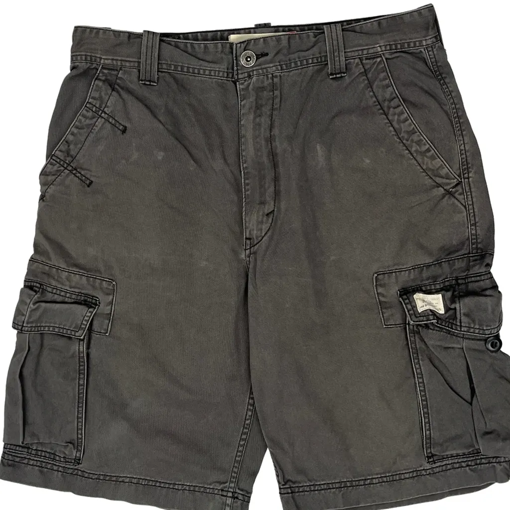 Levis Cargo Shorts - 34W 11L Grey Cotton - Image 10