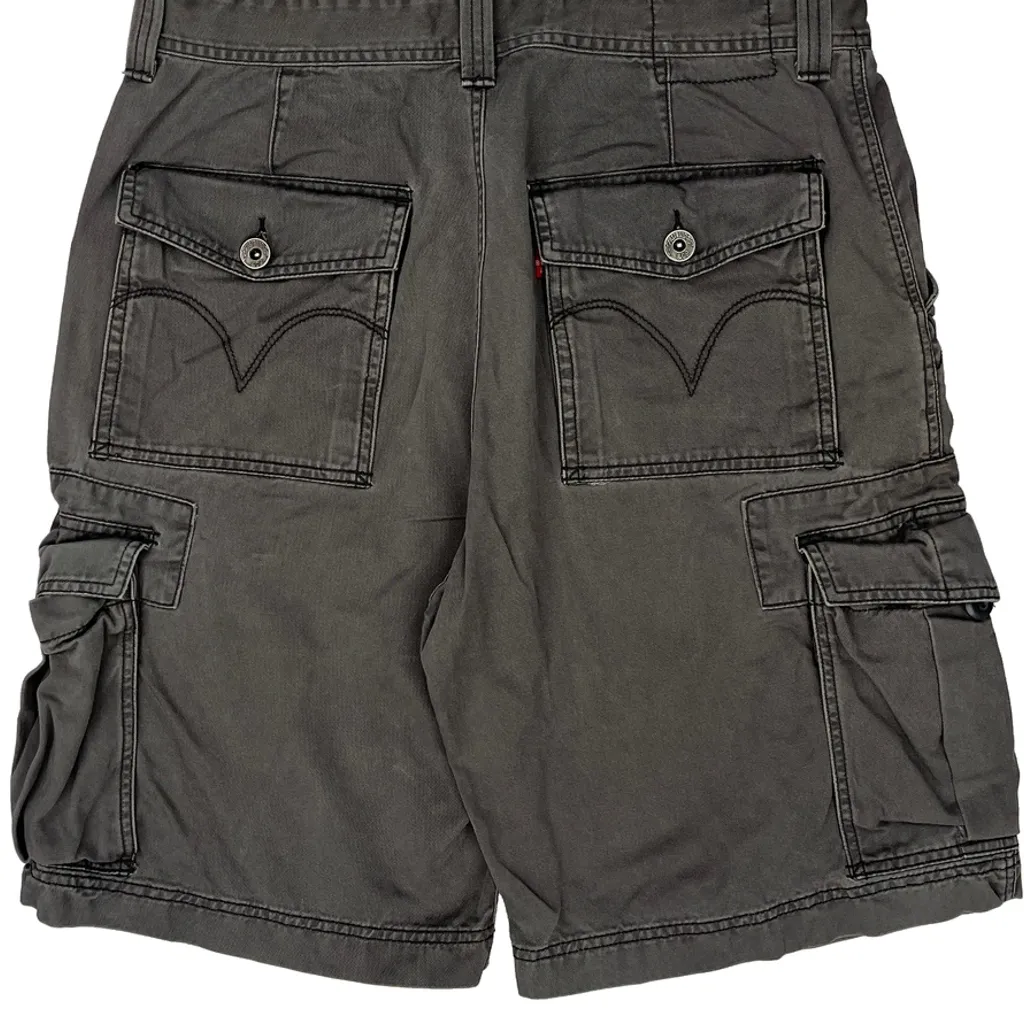 Levis Cargo Shorts - 34W 11L Grey Cotton - Image 7