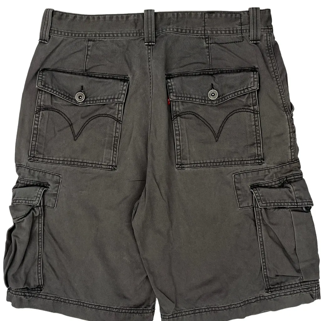 Levis Cargo Shorts - 34W 11L Grey Cotton - Image 8