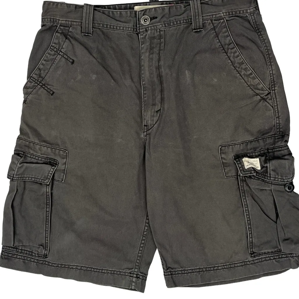 Levis Cargo Shorts - 34W 11L Grey Cotton - Image 9