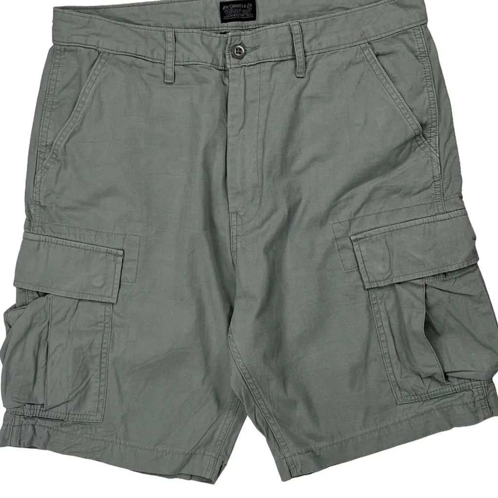 Levis Cargo Shorts - 34W 11L Grey Cotton - Image 10