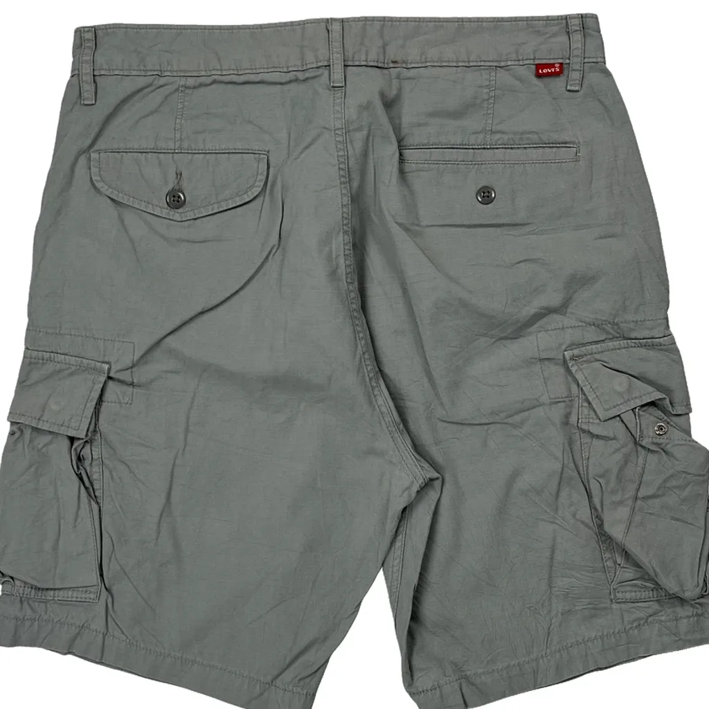 Levis Cargo Shorts - 34W 11L Grey Cotton - Image 8