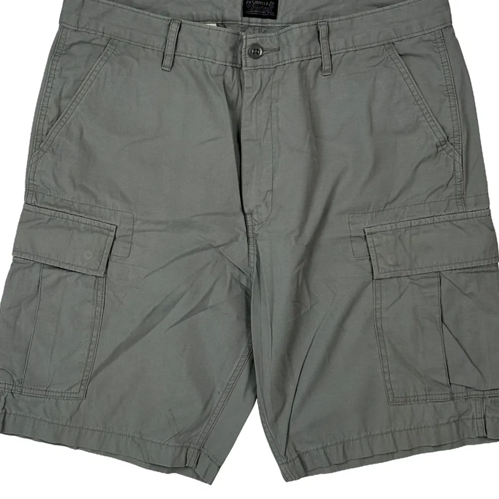 Levis Cargo Shorts - 36W 10L Grey Cotton - Image 10