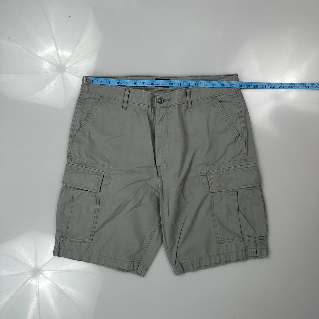 Levis Cargo Shorts - 36W 10L Grey Cotton - Image 3