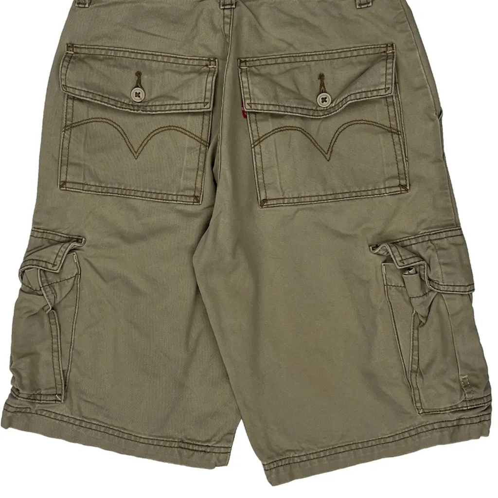 Levis Cargo Shorts - 26W 11L Khaki Cotton - Image 6
