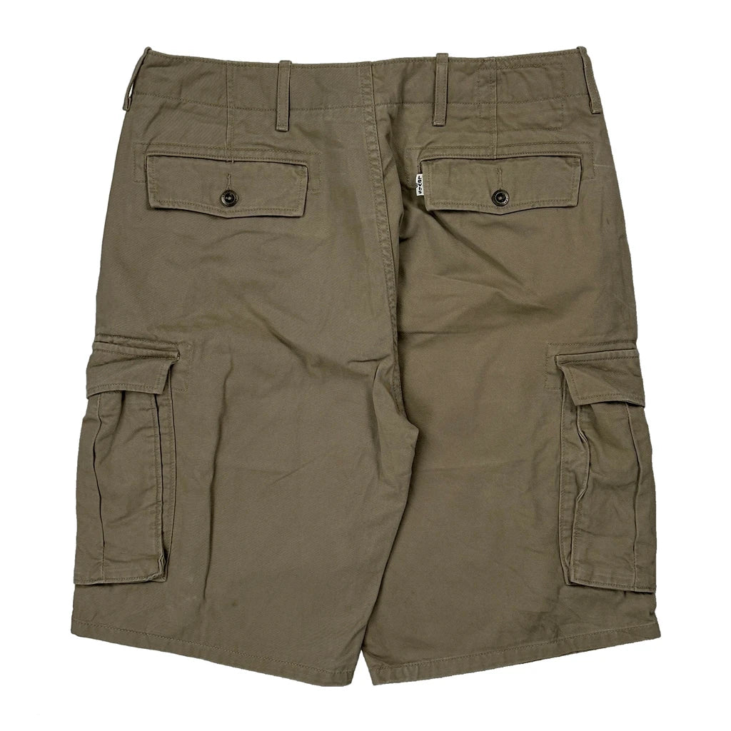 Levis Cargo Shorts - 32W 11L Khaki Cotton