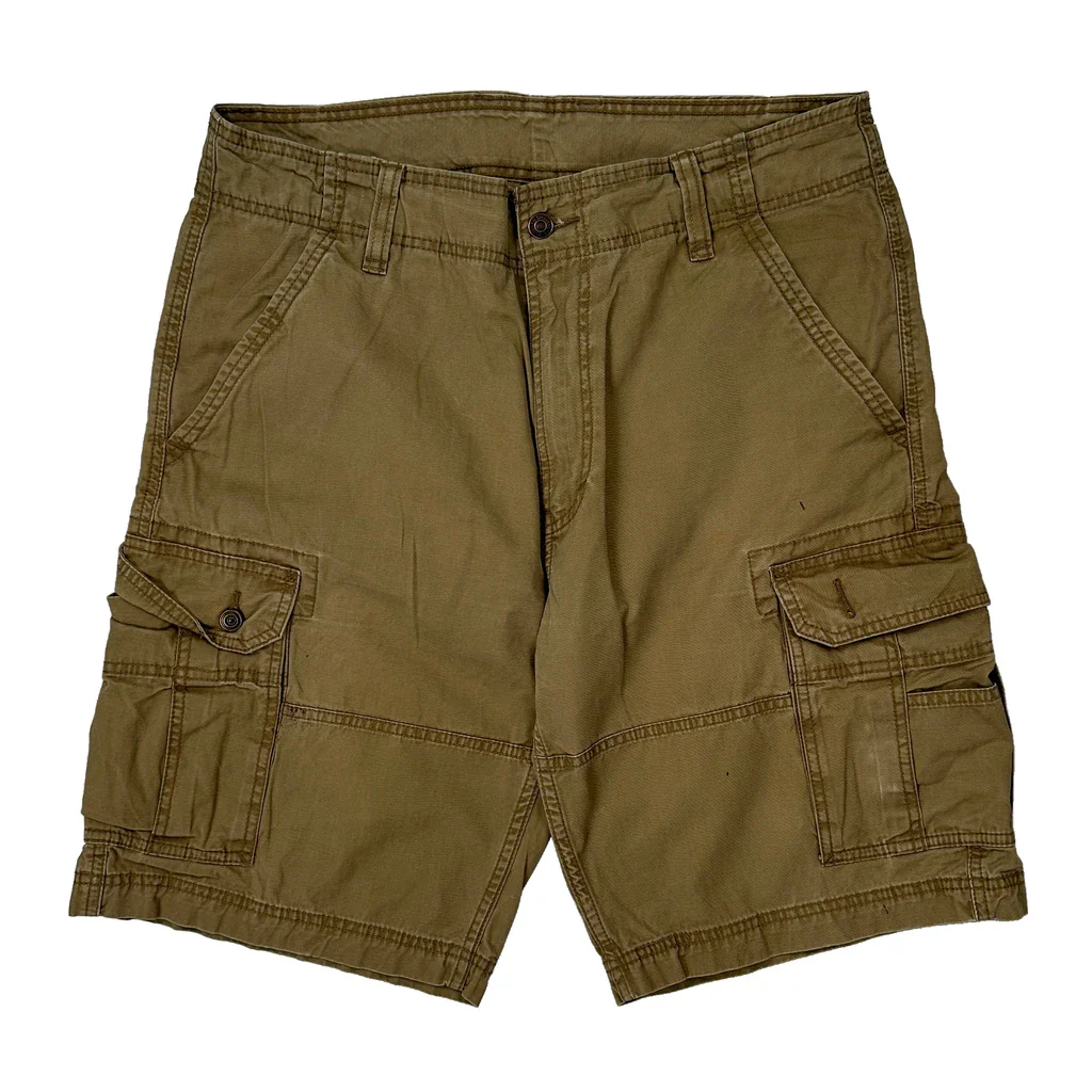 Levis Cargo Shorts - 34W 11L Khaki Cotton - Image 2