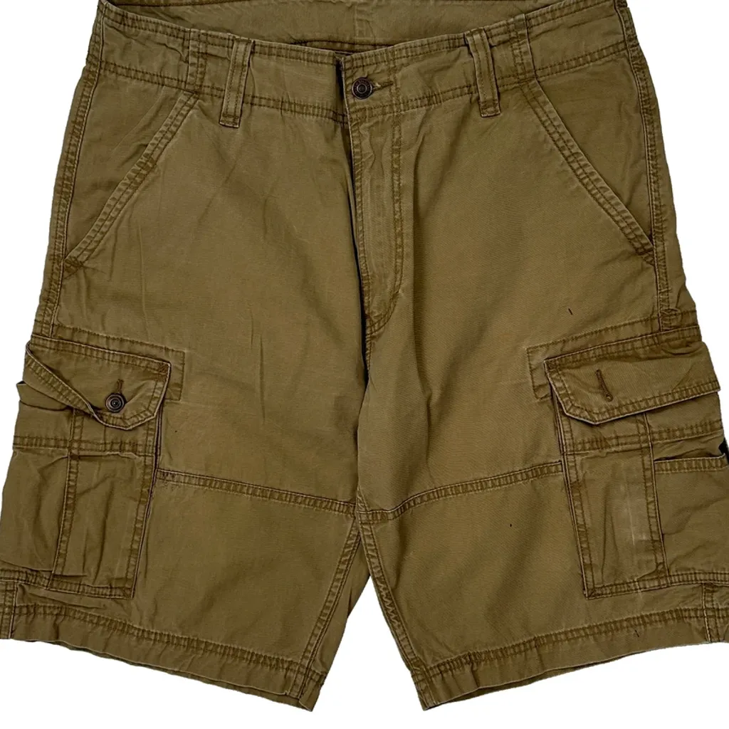 Levis Cargo Shorts - 34W 11L Khaki Cotton - Image 9