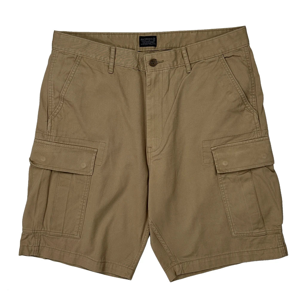 Levis Cargo Shorts - 35W 9L Khaki Cotton - Image 2