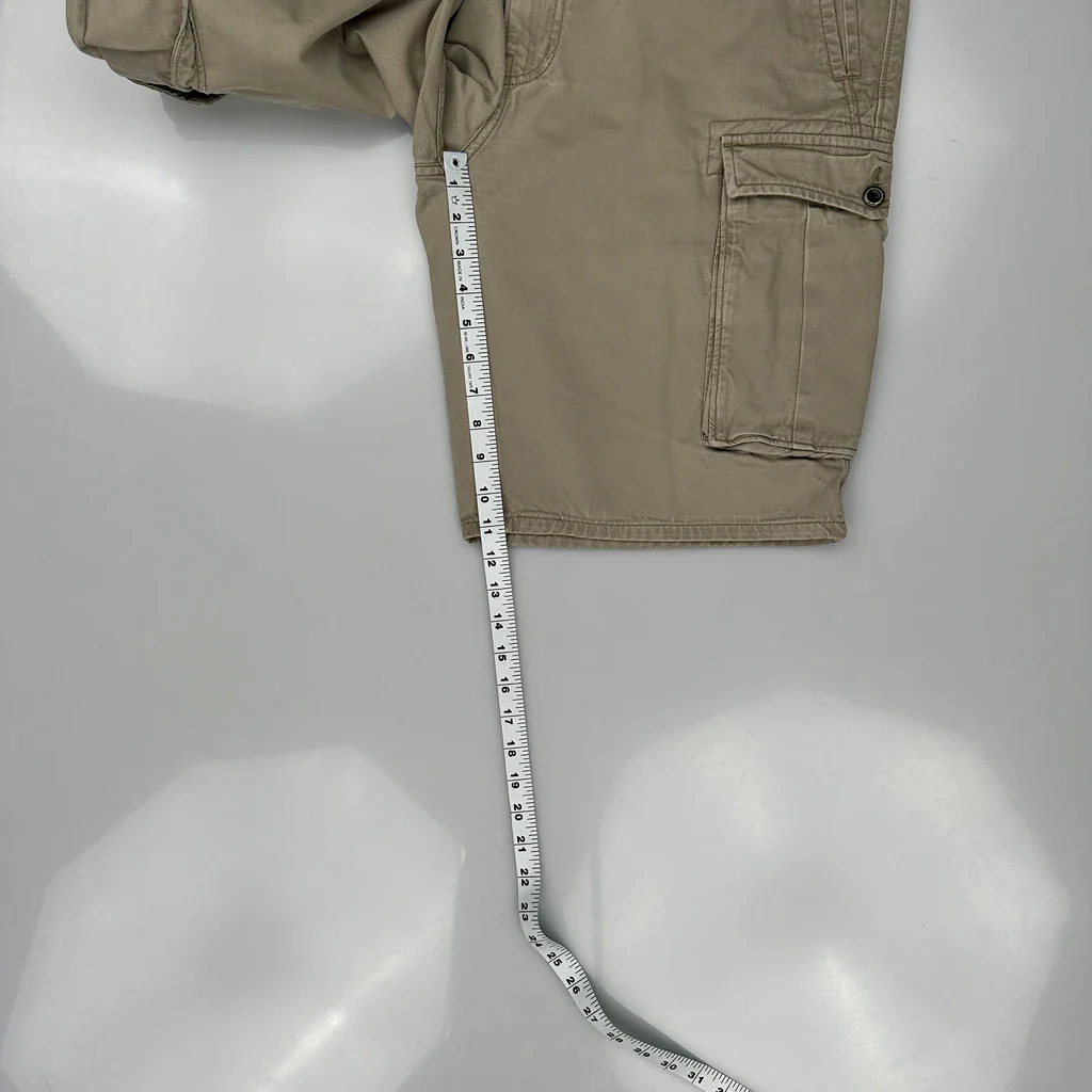 Levis Cargo Shorts - 40W 11L Khaki Cotton - Image 5