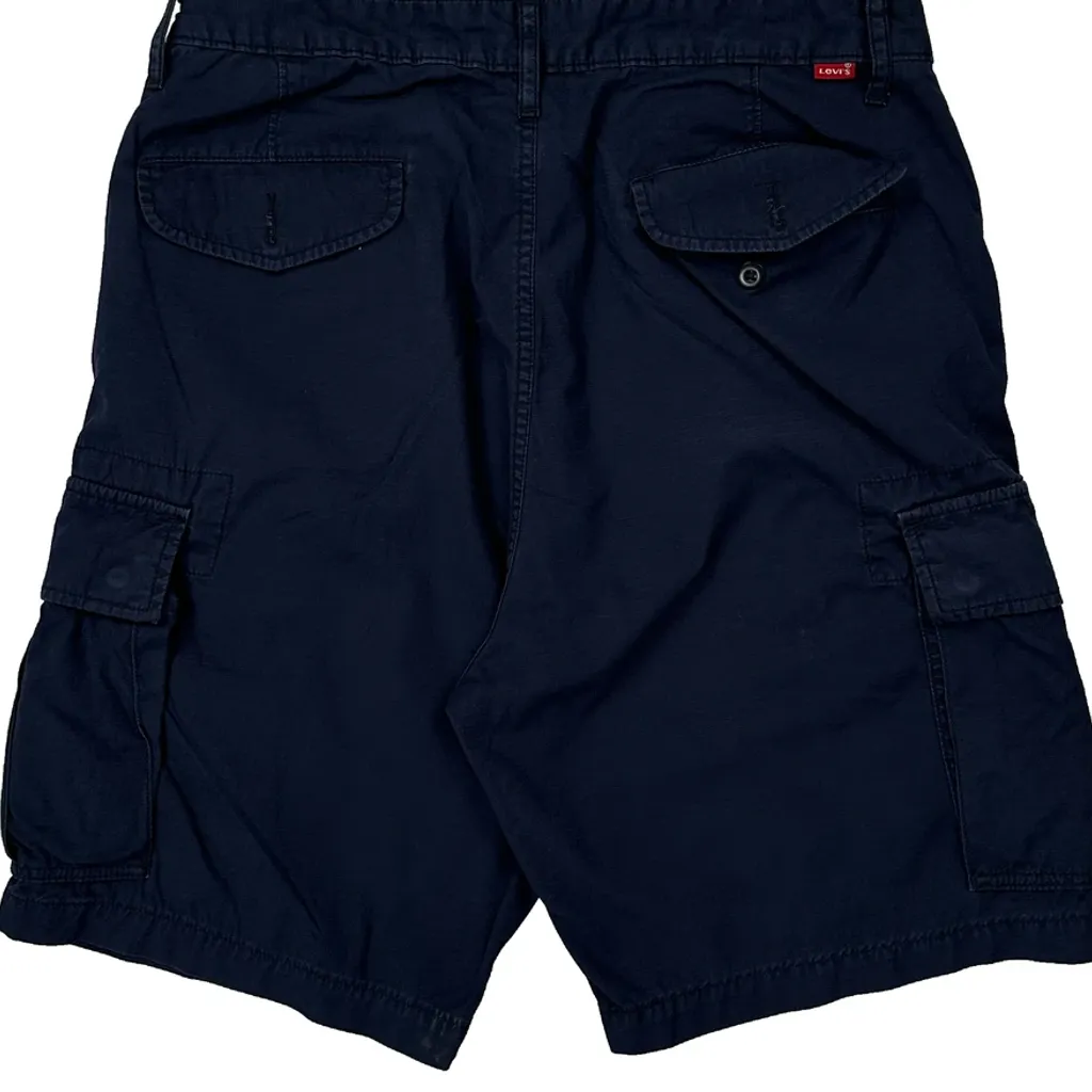 Levis Cargo Shorts - 32W 10L Navy Cotton - Image 7
