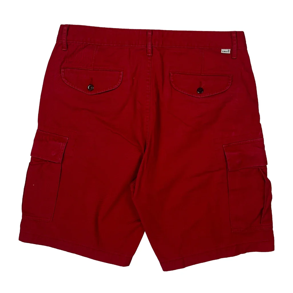 Levis Cargo Shorts - 34W 11L Red Cotton