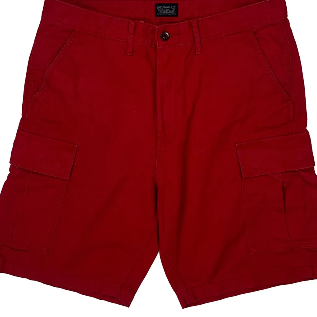 Levis Cargo Shorts - 34W 11L Red Cotton - Image 10
