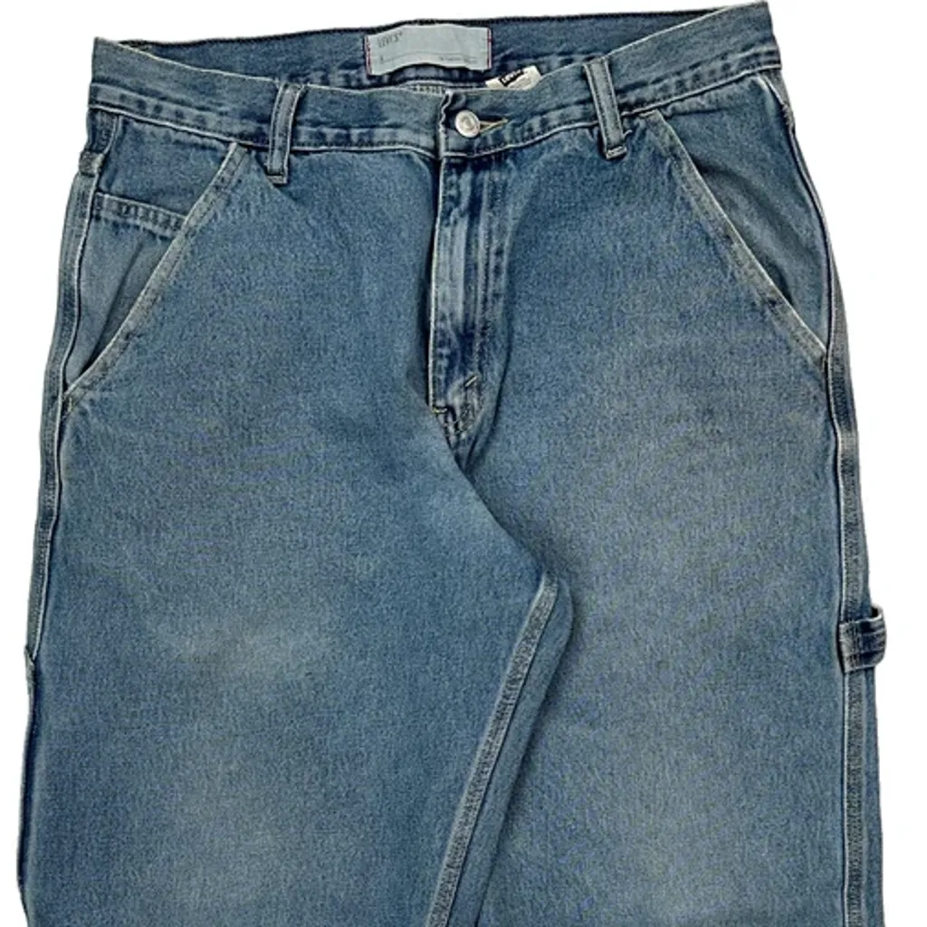 Levis Carpenter Jeans - 32W 30L Blue Cotton - Image 10