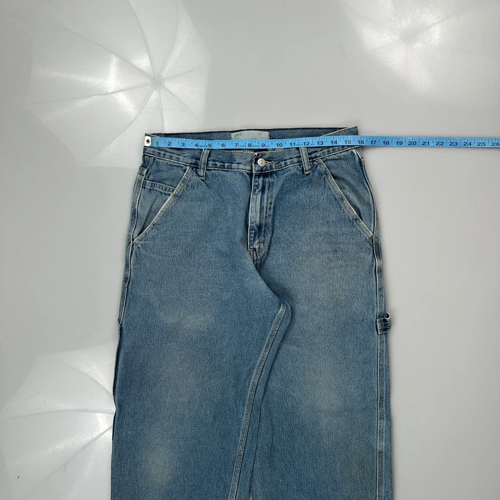 Levis Carpenter Jeans - 32W 30L Blue Cotton - Image 3
