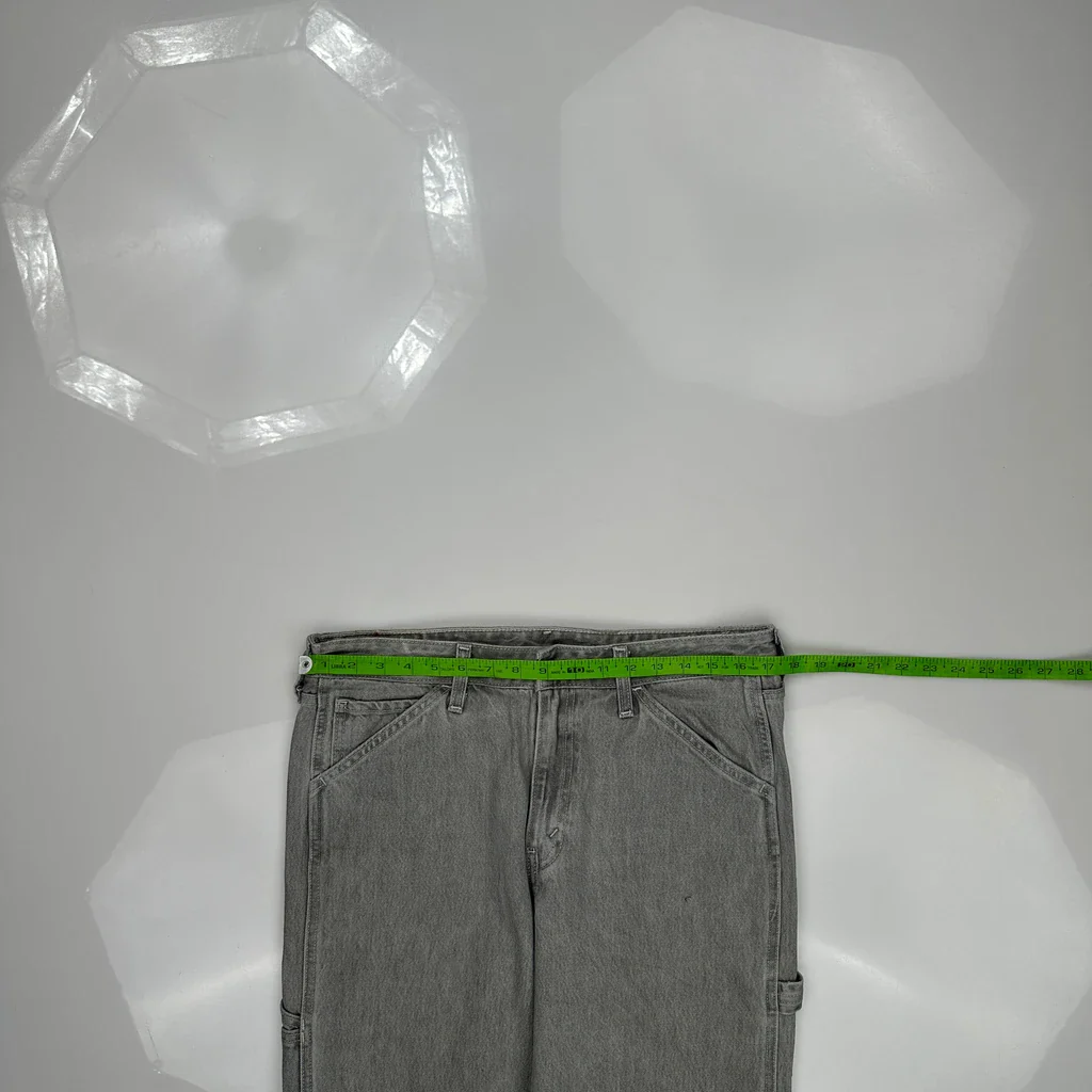 Levis Carpenter Jeans - 34W 28L Grey Cotton - Image 3