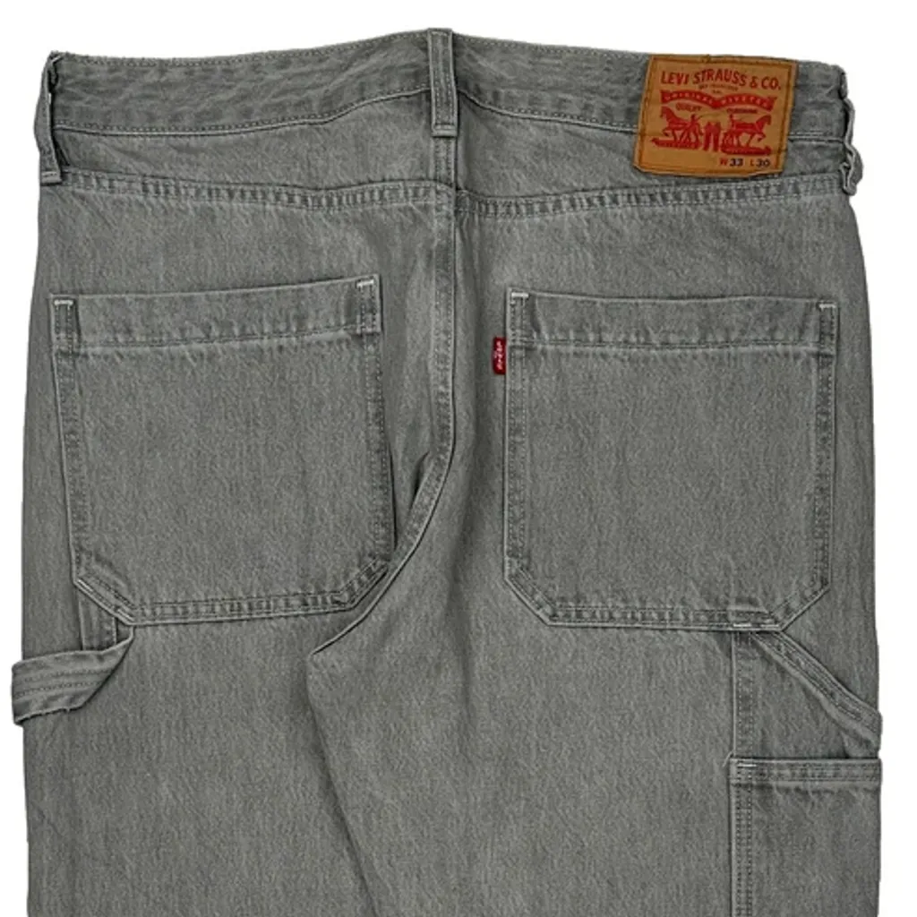 Levis Carpenter Jeans - 34W 28L Grey Cotton - Image 7