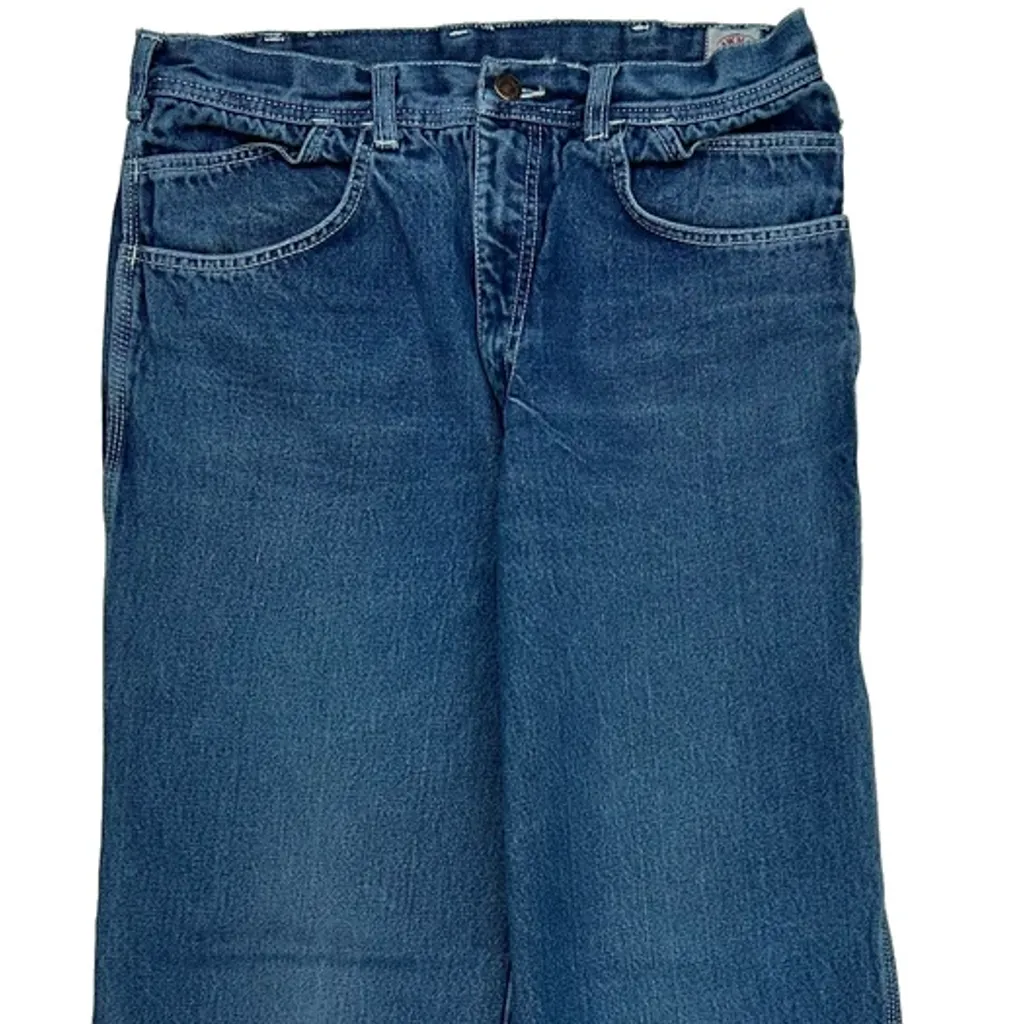 Levis Flared Carpenter Jeans - 30W UK 10 Blue Denim - Image 9