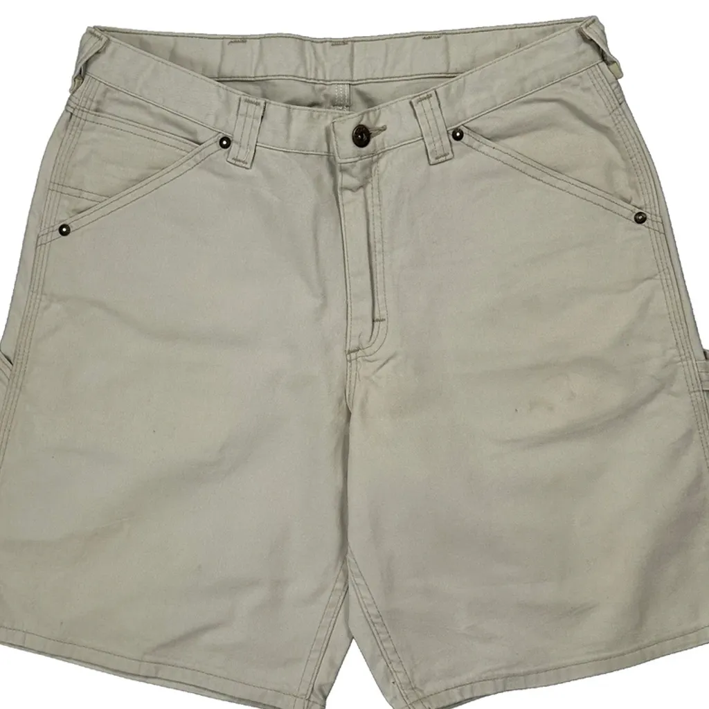 Levis Carpenter Shorts - 32W 9L Beige Cotton - Image 9
