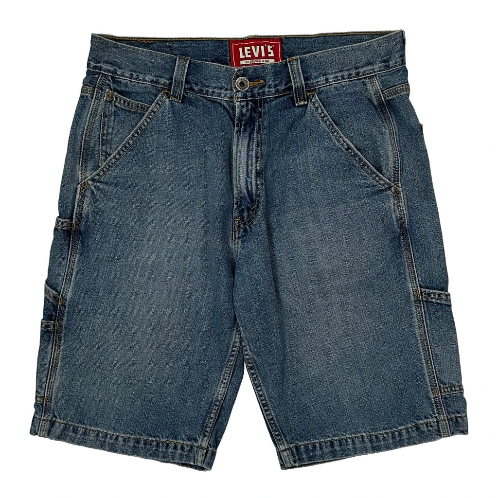 Levis Carpenter Shorts - 32W 10L Blue Denim - Image 2