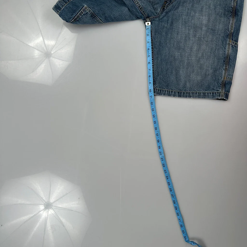 Levis Carpenter Shorts - 34W 10L Blue Cotton - Image 5