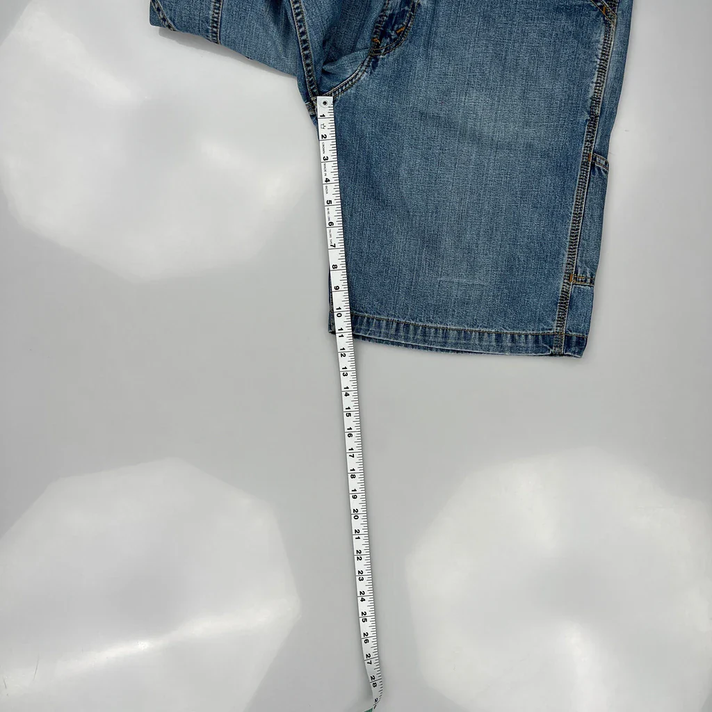 Levis Carpenter Shorts - 36W 10L Blue Cotton - Image 5