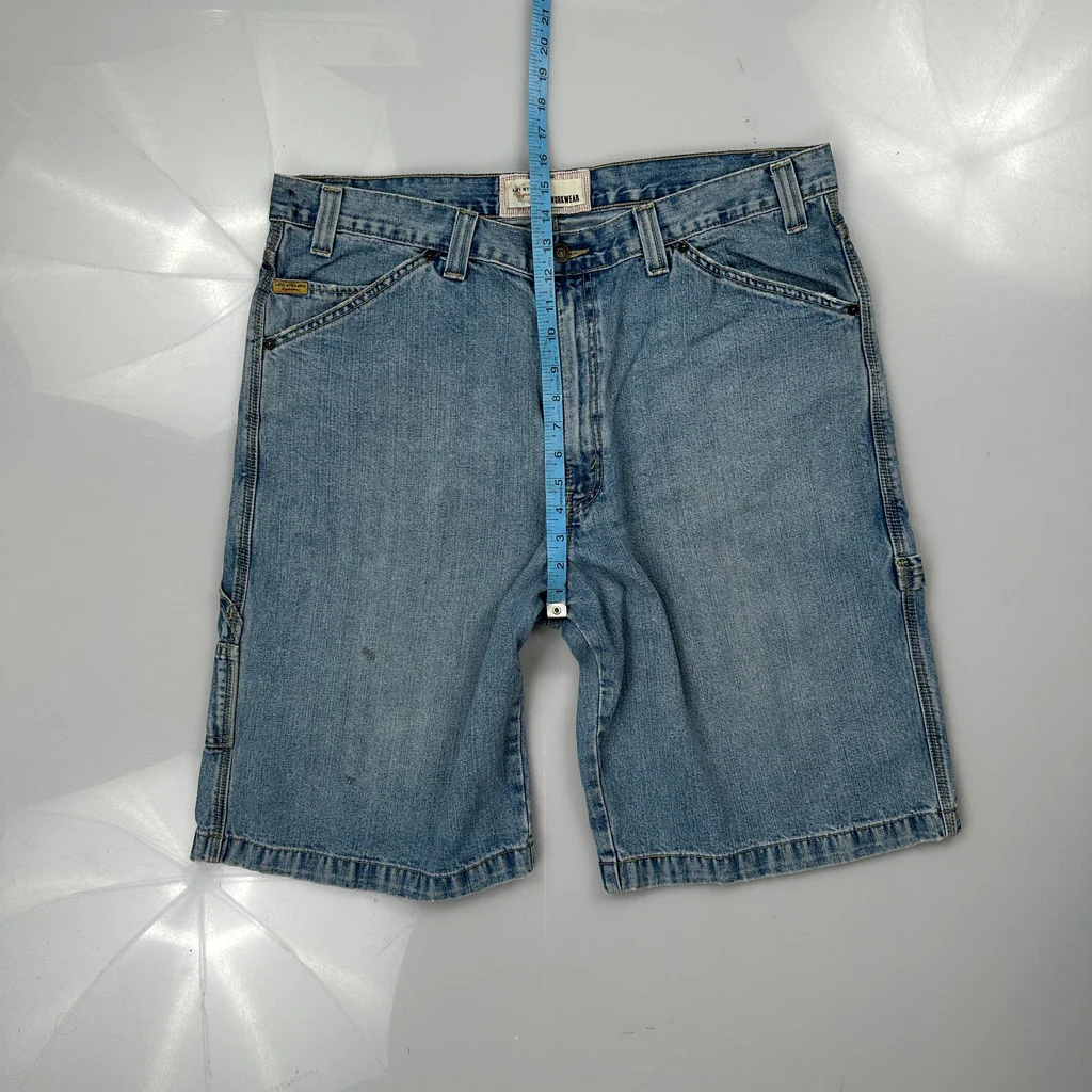 Levis Carpenter Shorts - 38W 11L Blue Cotton - Image 4