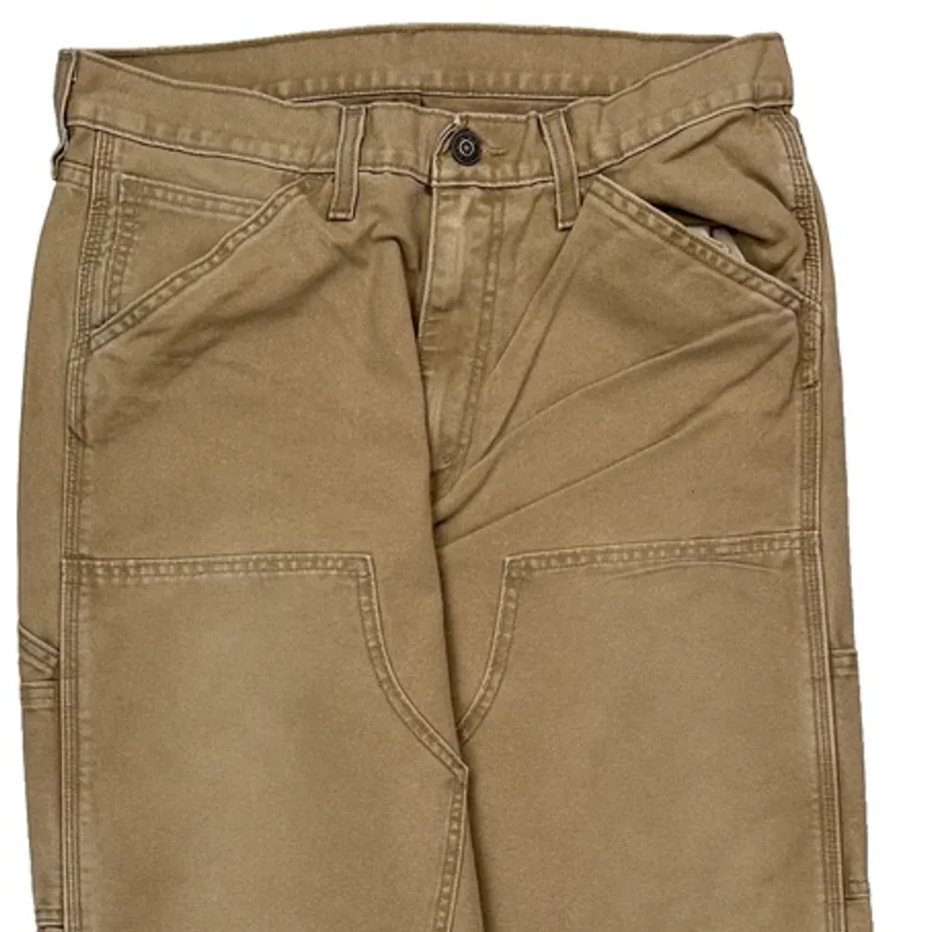 Levis Double Knee Carpenter Trousers - 32W 32L Beige Cotton - Image 10